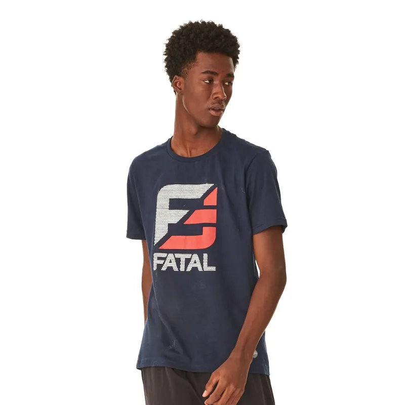 Camiseta Fatal Estampada Azul Marinho - G