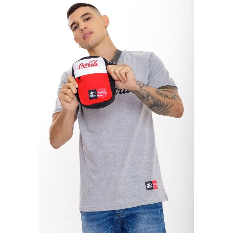 Bolsa Starter Shoulder Bag Collab Coca Cola Splash Vermelha Com Branca - ÚNICO