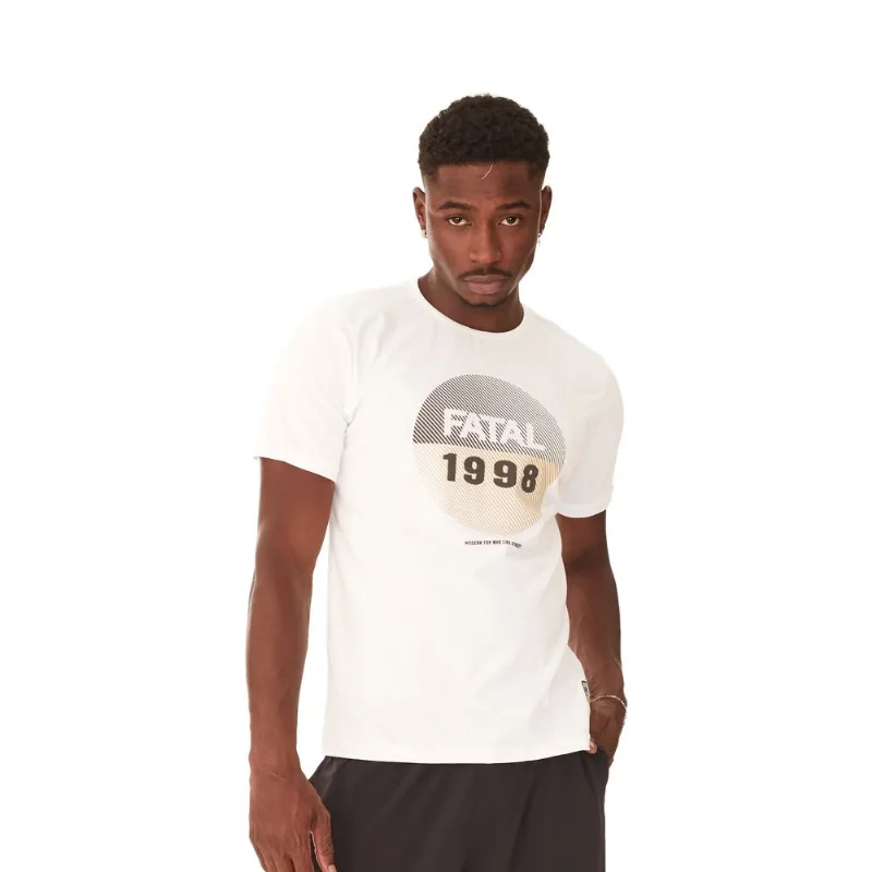 Camiseta Fatal Estampada Off White - P