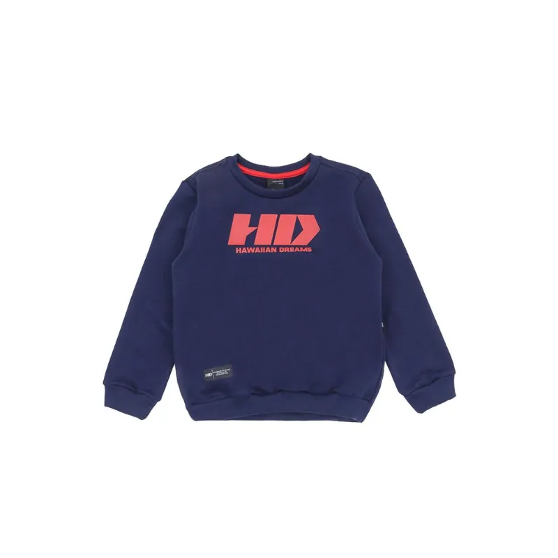 Moletom HD Infantil Estampado Azul Marinho - 4