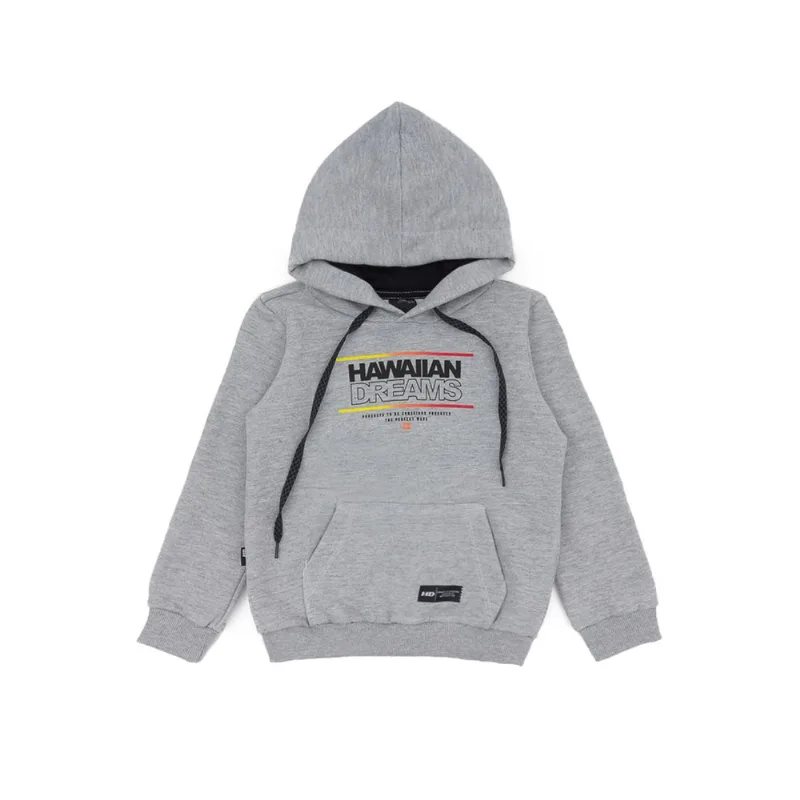 Moletom HD Infantil Estampado Cinza Mescla - 6