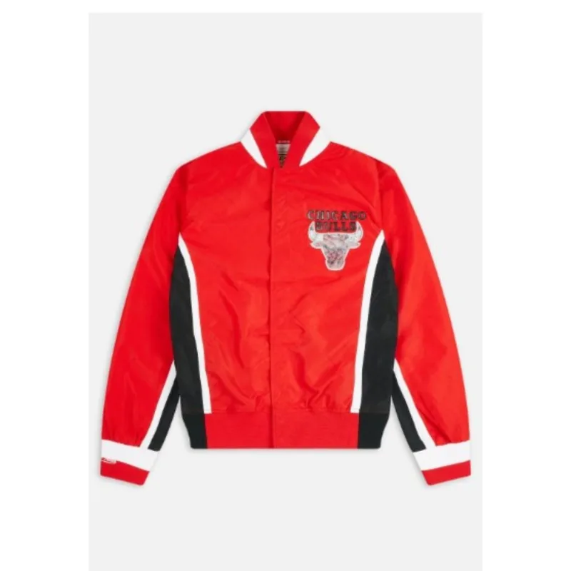 Jaqueta Mitchell & Ness 75th Anniversary Chicago Bulls Vermelha - M
