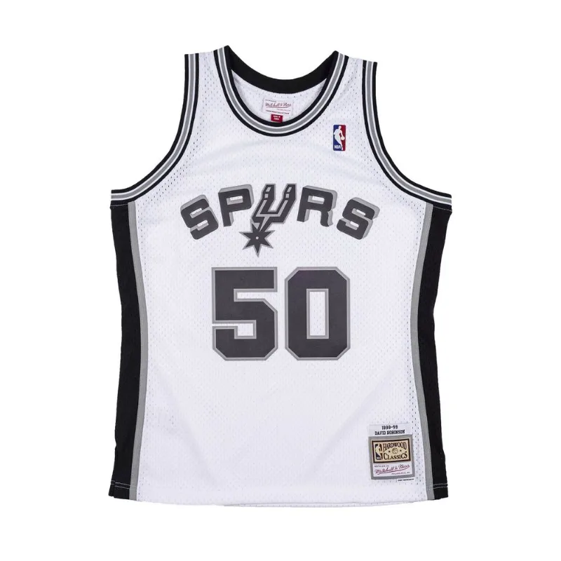 Regata Mitchell & Ness Swingman Jersey San Antonio Spurs 1998-1999 David Robinson Branca - M