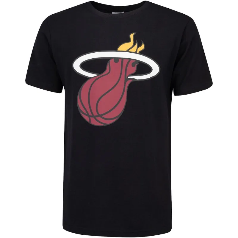 Camiseta Miami Heat NBA Estampada - Masculina Preto G