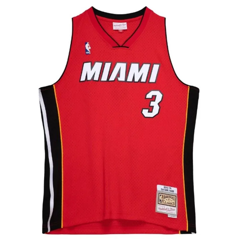 Regata Mitchell & Ness Alternate Swingman Jersey Miami Heat 2005-06 Dwayne Wade Vermelha - Plus P