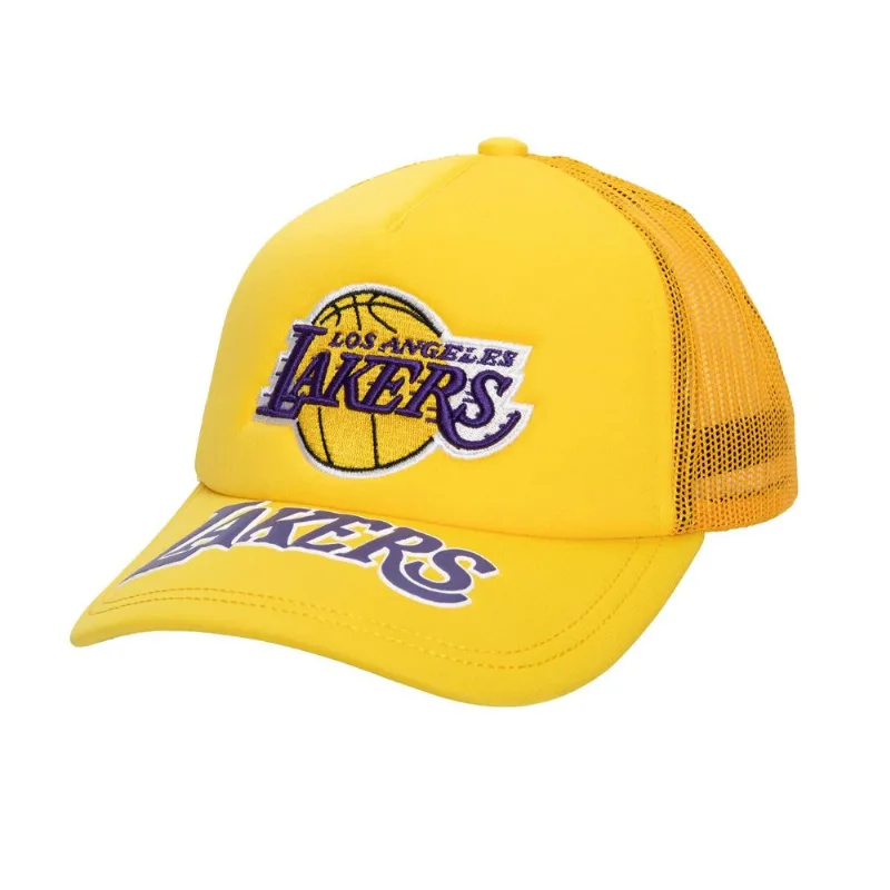 Boné Mitchell & Ness NBA Puff The Magic Truck Los Angeles Lakers Amarelo - ÚNICO