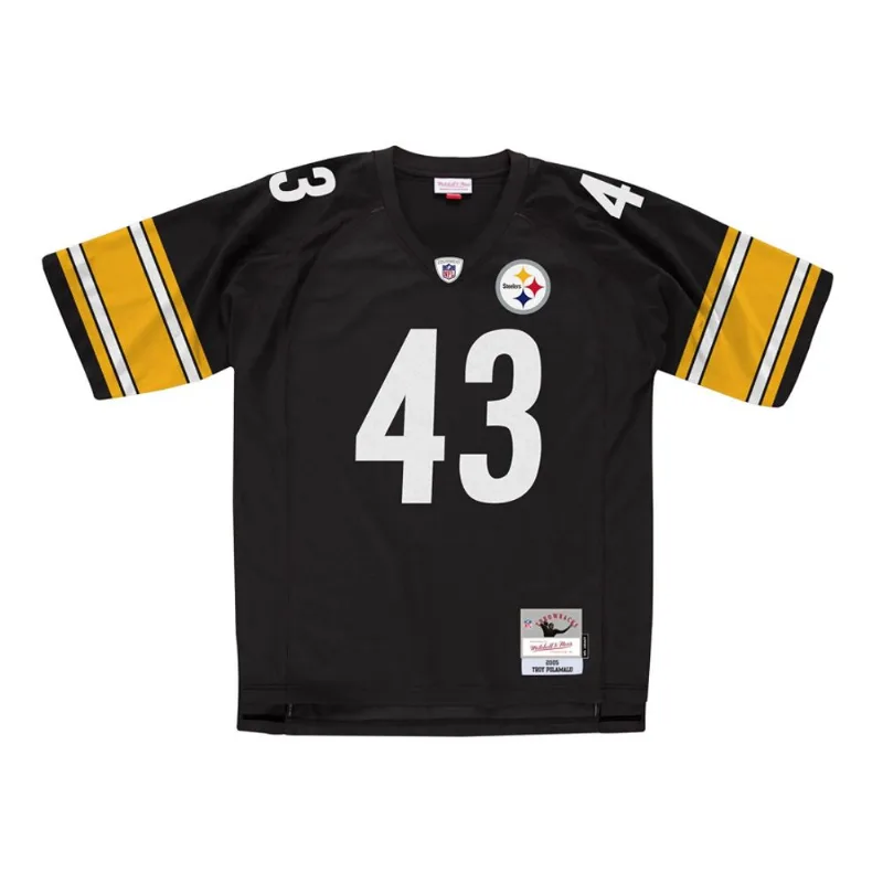 Camisa Mitchell & Ness NFL Legacy Jersey Pittsburgh Steelers 2005 Troy Polamalu Preta - M