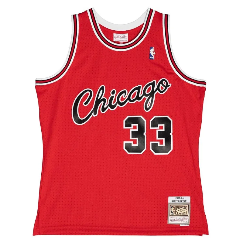 Regata Mitchell & Ness Alternate Swingman Jersey Chicago Bulls 2003-04 Scottie Pippen Vermelha - GG