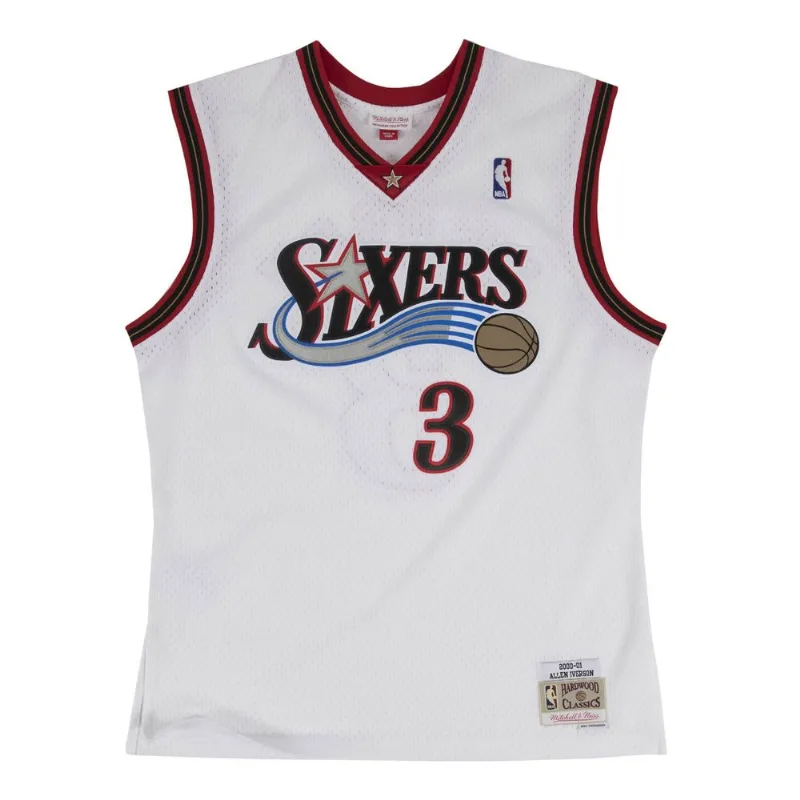 Regata Mitchell & Ness Home Swingman Jersey Philadelphia 76ers 2000-01 Allen Iverson Branca - M