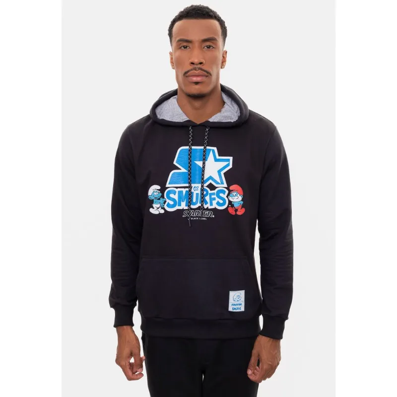 Moletom Starter Collab Smurfs Preta - G