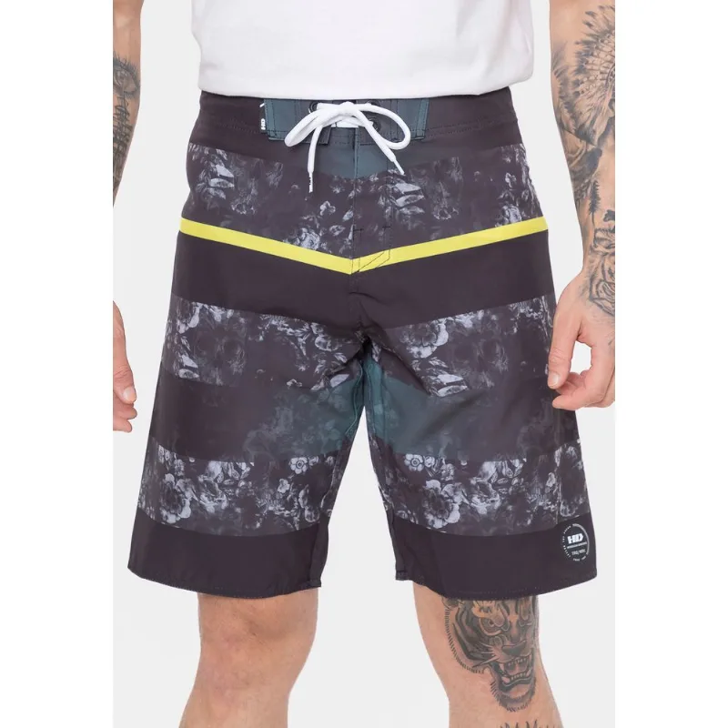 Boardshort HD Skull Mania Amarelo - 42