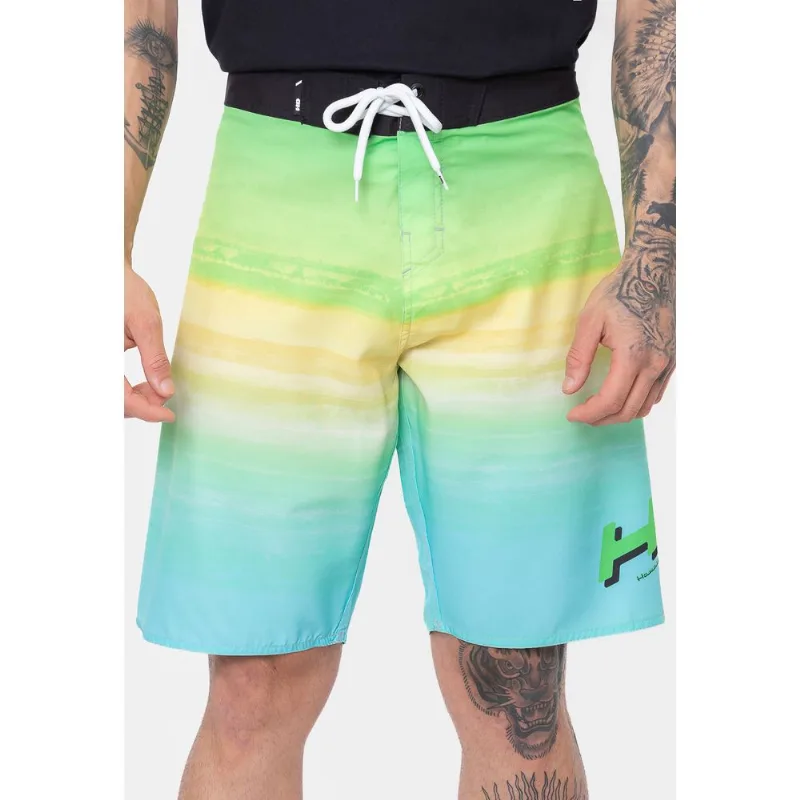 Boardshort HD Rising Sun Verde - 38