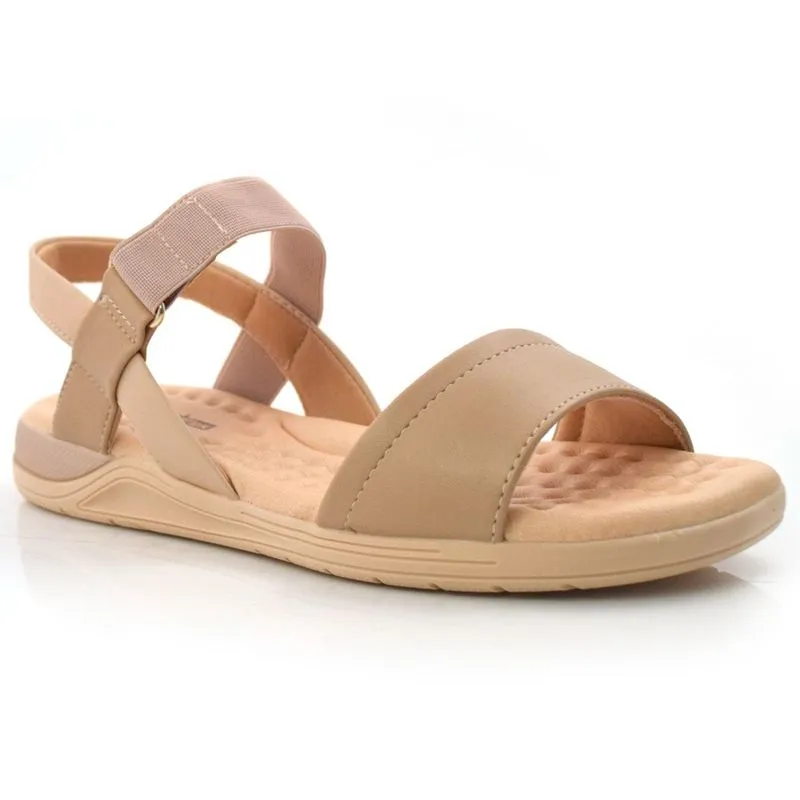 Papete Feminina com Elástico Comfortflex Creme 21-82404 36