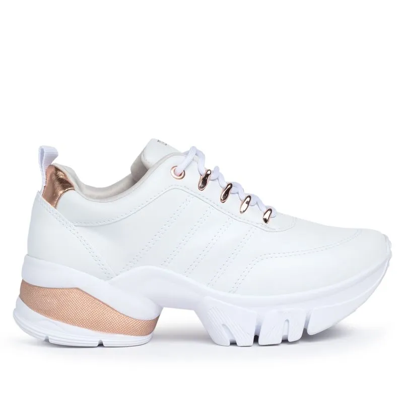 Tênis Feminino Ramarim Chunky Branco/rose - 39