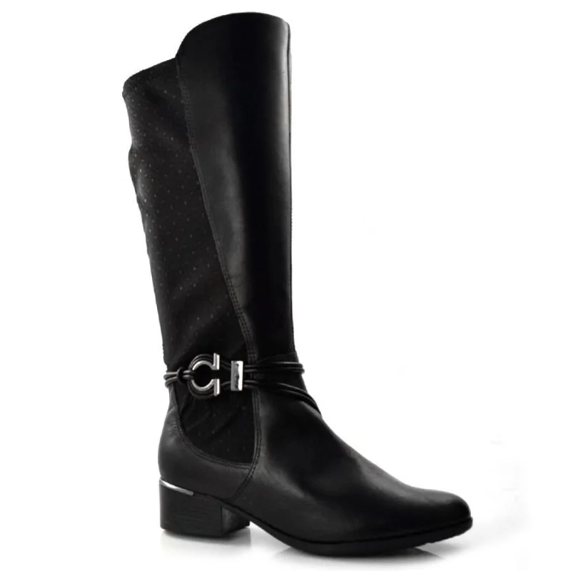 Bota Feminina Comfortflex Preto 22-69304 40