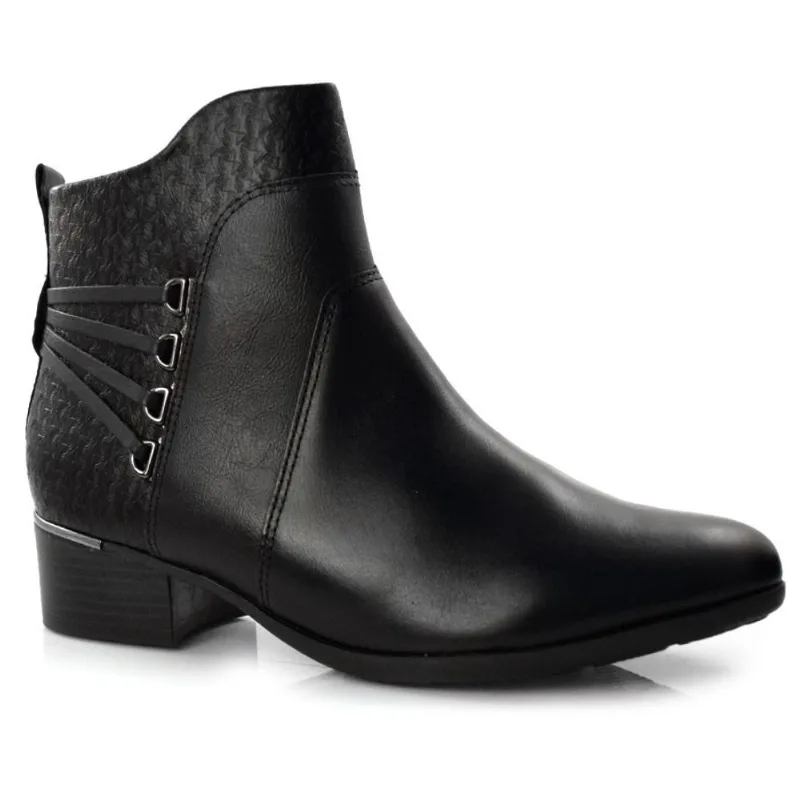 Ankle Boots Feminino Comfortflex Preto 22-69302 39