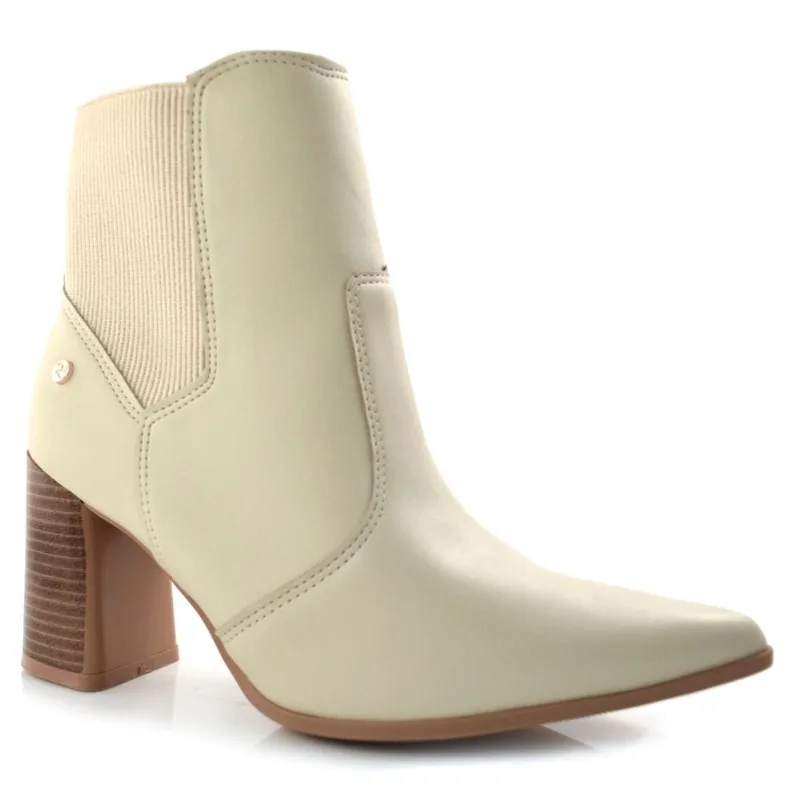 Ankle Boots Feminino Ramarim Off White 23-58122 36