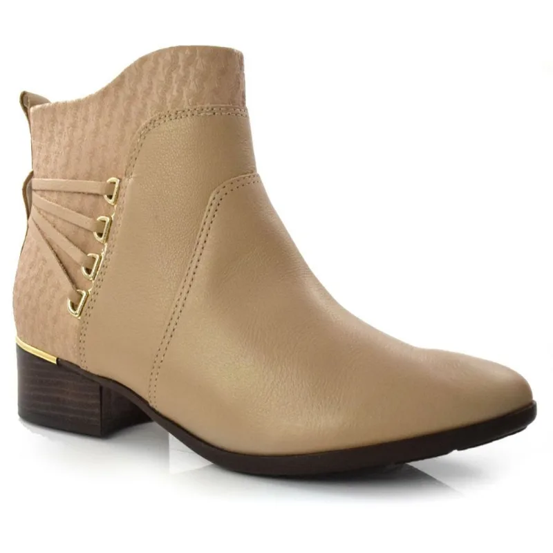 Ankle Boots Feminino Comfortflex Creme 22-69302 41