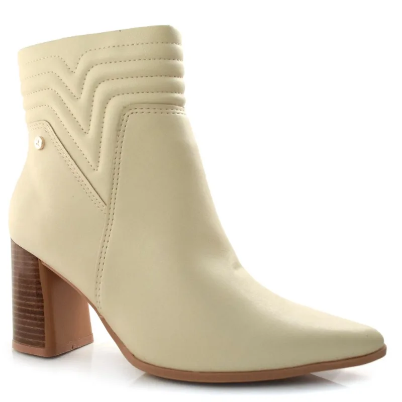 Ankle Boots Feminino Ramarim Off White 23-58123 37