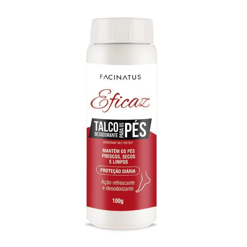Kit 3 Talco Desodorante Para Os Pés Eficaz 100g