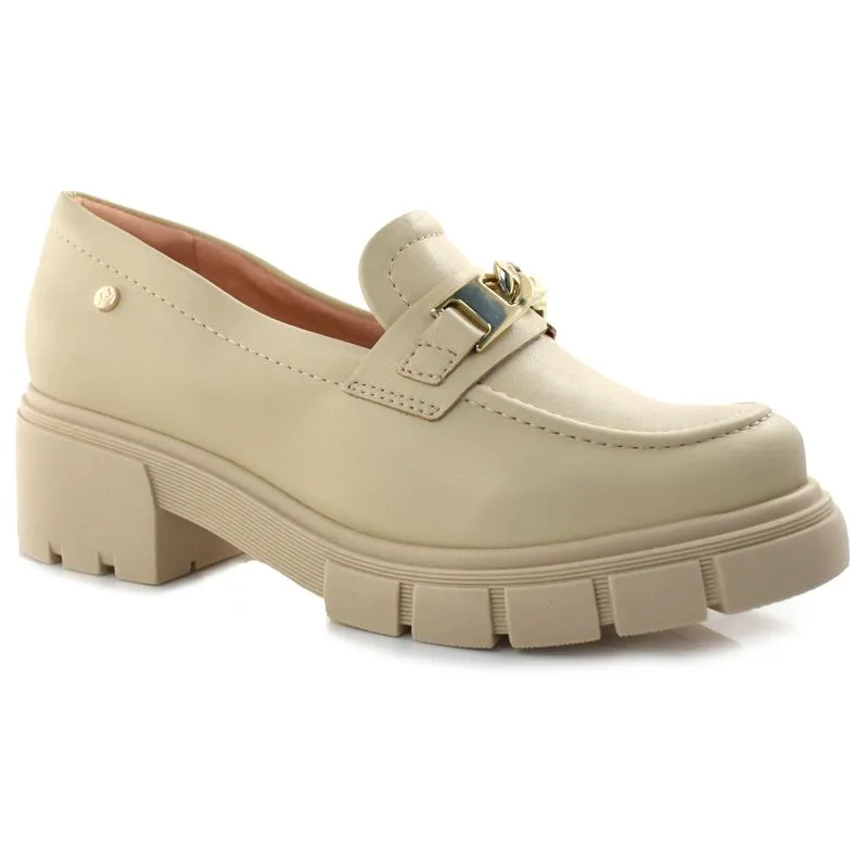Mocassim Tratorado Feminino Ramarim Off White 23-12103 34