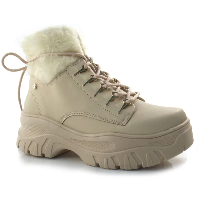 Coturno Feminino Ramarim Off White 23-86131 38