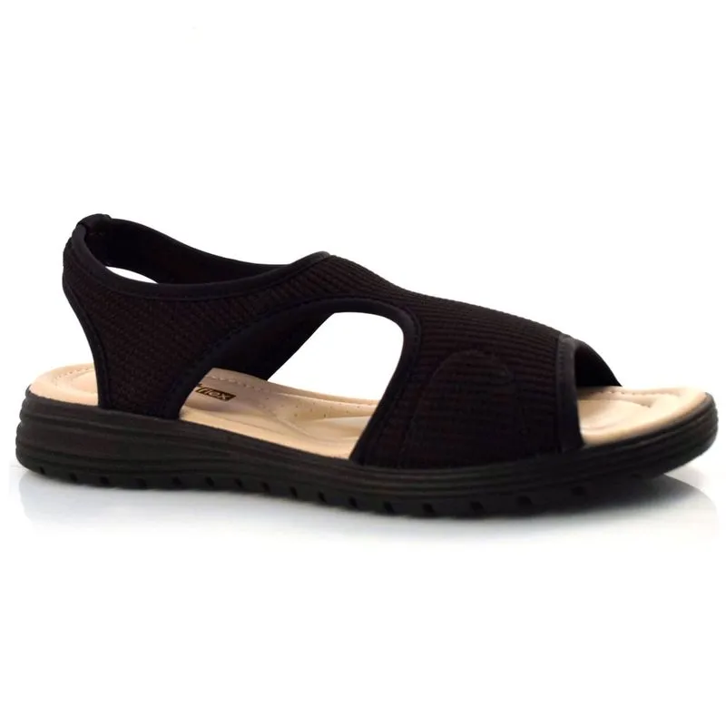 Sandália Feminina Comfortflex Preto 22-51402 38