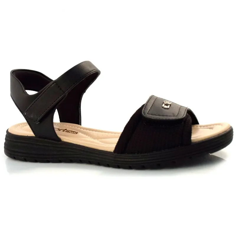 Sandália Feminina Comfortflex Preto 22-51403 36