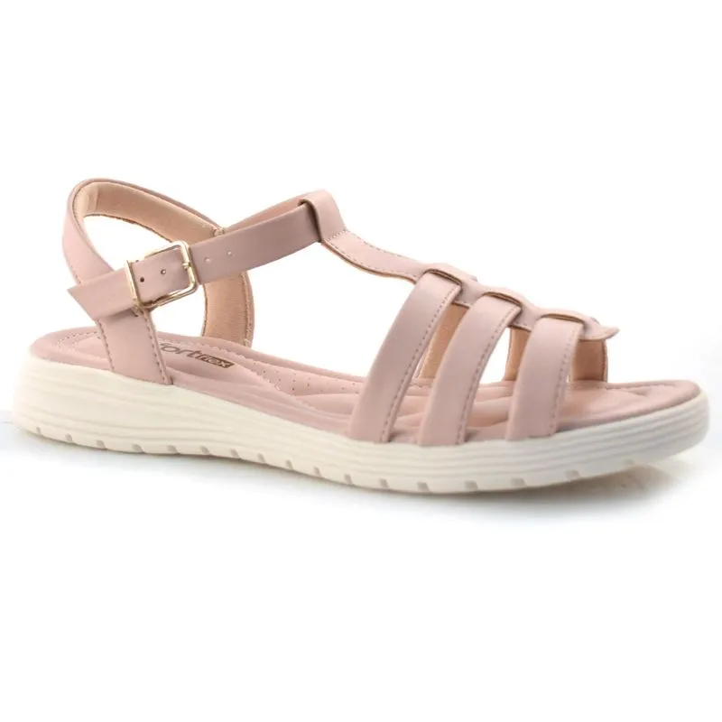 Sandália Feminina Comfortflex Rosa 22-51401 36