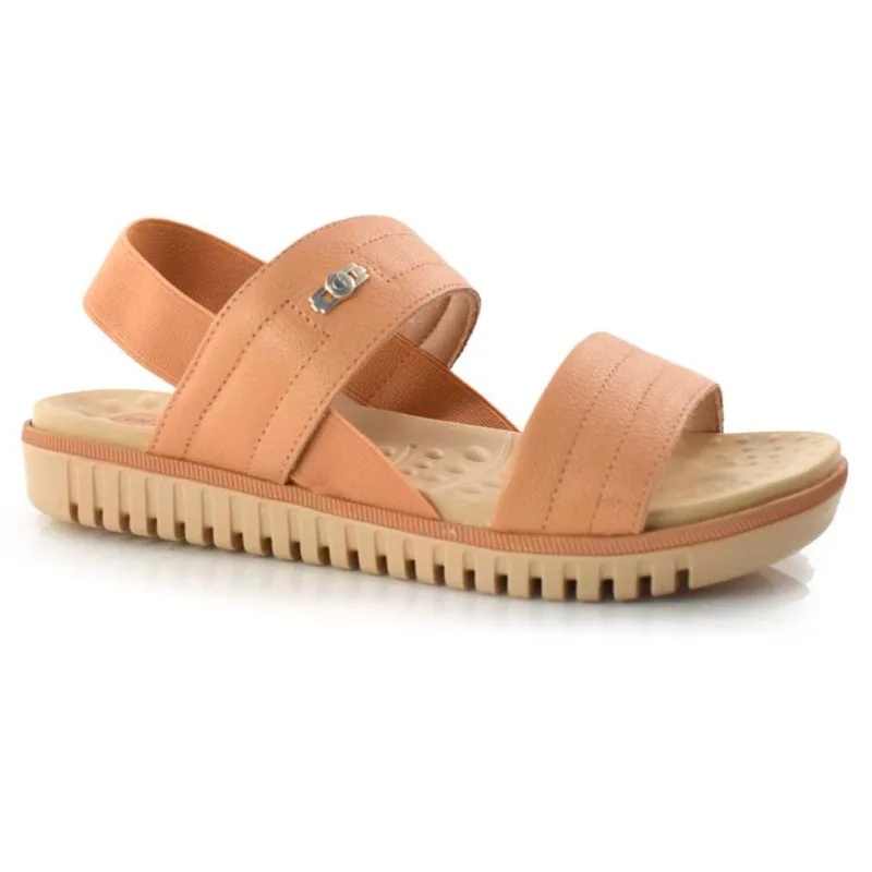 Sandália Flat Feminina Comfortflex Nude 22-45403 37