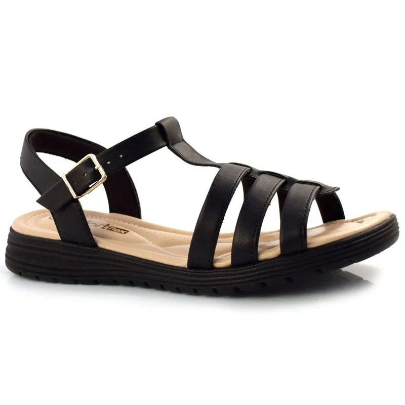 Sandália Feminina Comfortflex Preto 22-51401 40