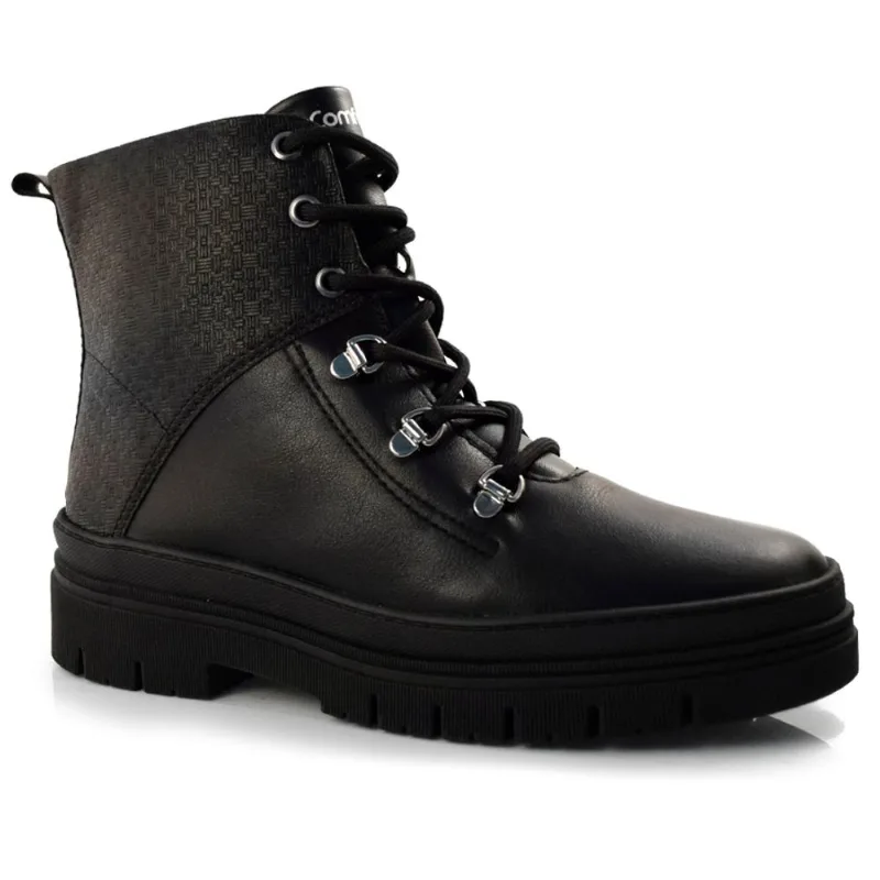 Coturno Feminino Comfortflex Preto 23-47302 34