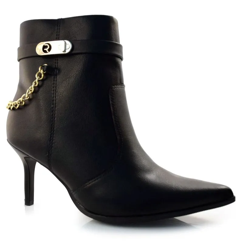 Ankle Boots Feminino Ramarim Preto 23-61103 NP 35