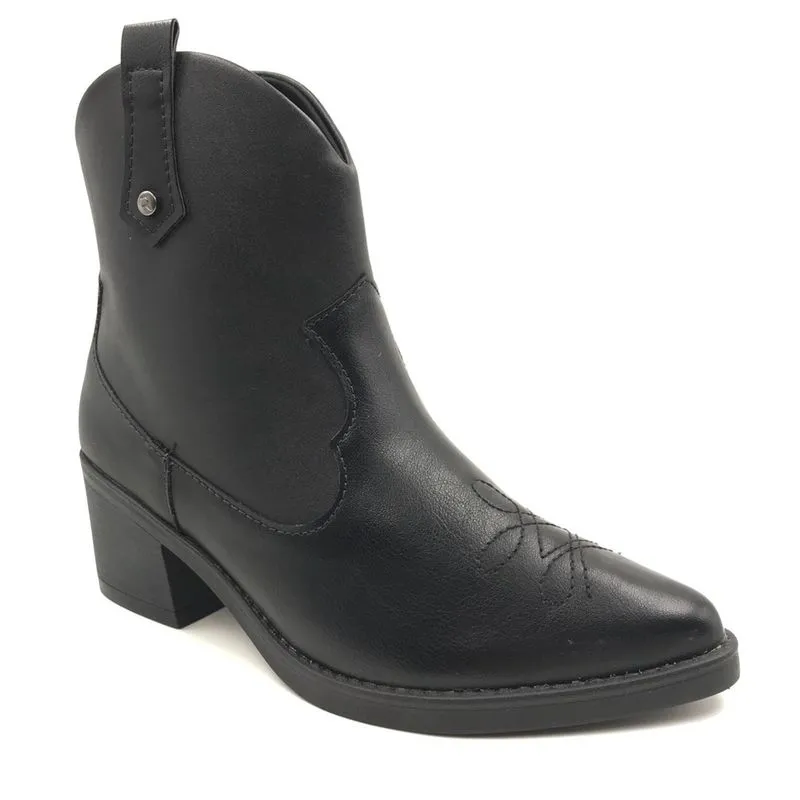 Bota Ramarim Western Cano Baixo Country Preta 2351101