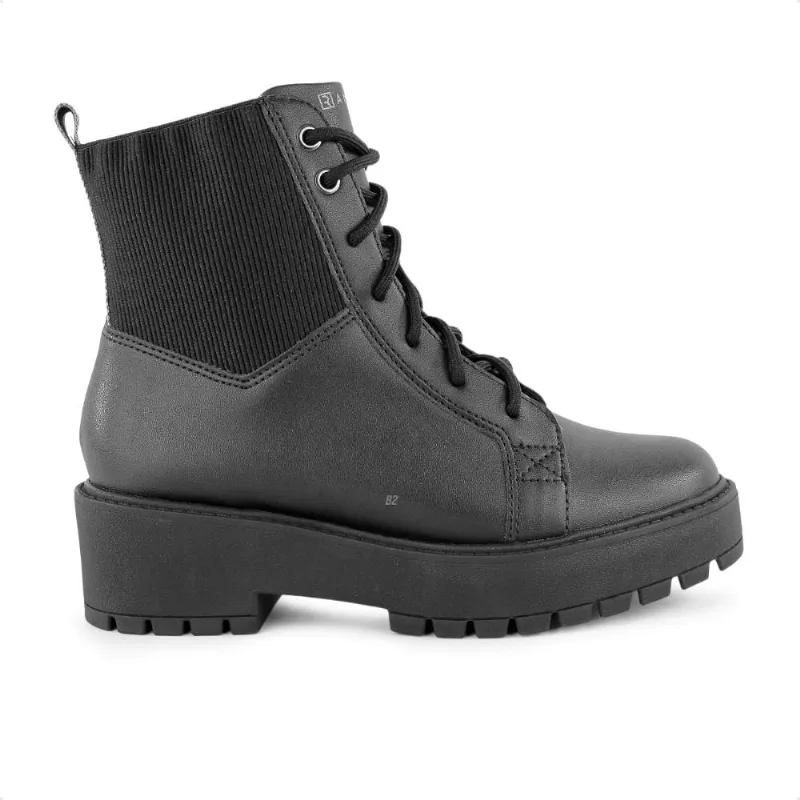 Bota Ramarim Coturno Chelsea Cano Médio Feminina 35 / Preto