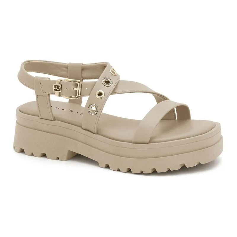 Sandália Papete Almond Ramarim 2538201-3 37