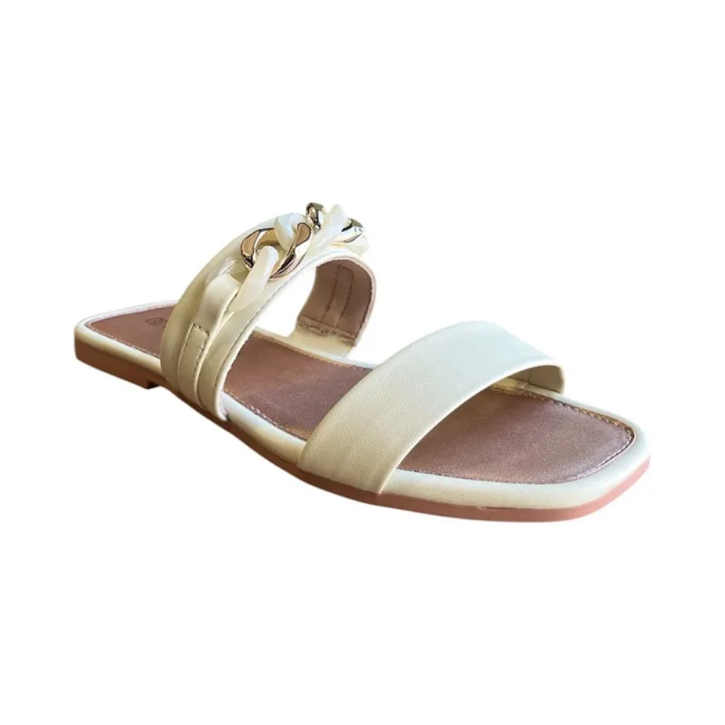 Sandália Rasteira Fem Ramarim Napa Bless Erva Verde 25-21202 40
