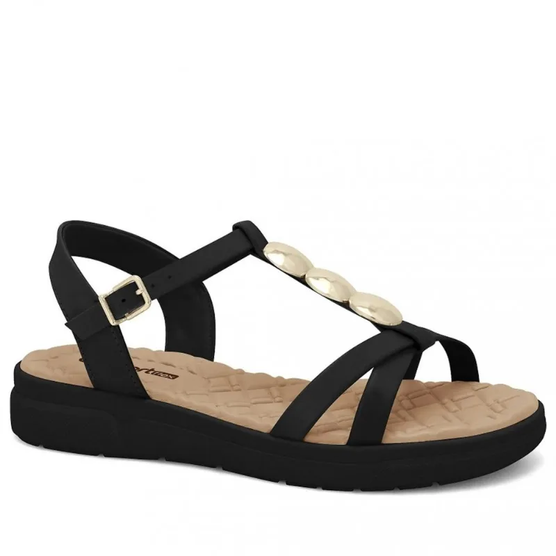Sandália Feminina Comfortflex 25-42403 38 / Preto