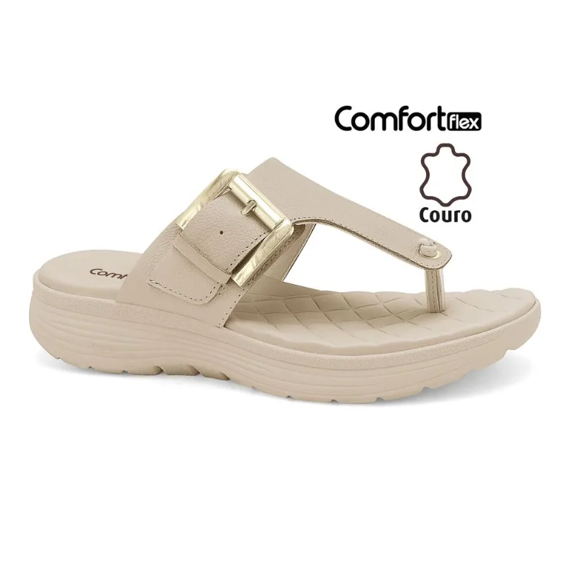 Chinelo Super Leve Almond Comfortflex 2543401-2 35