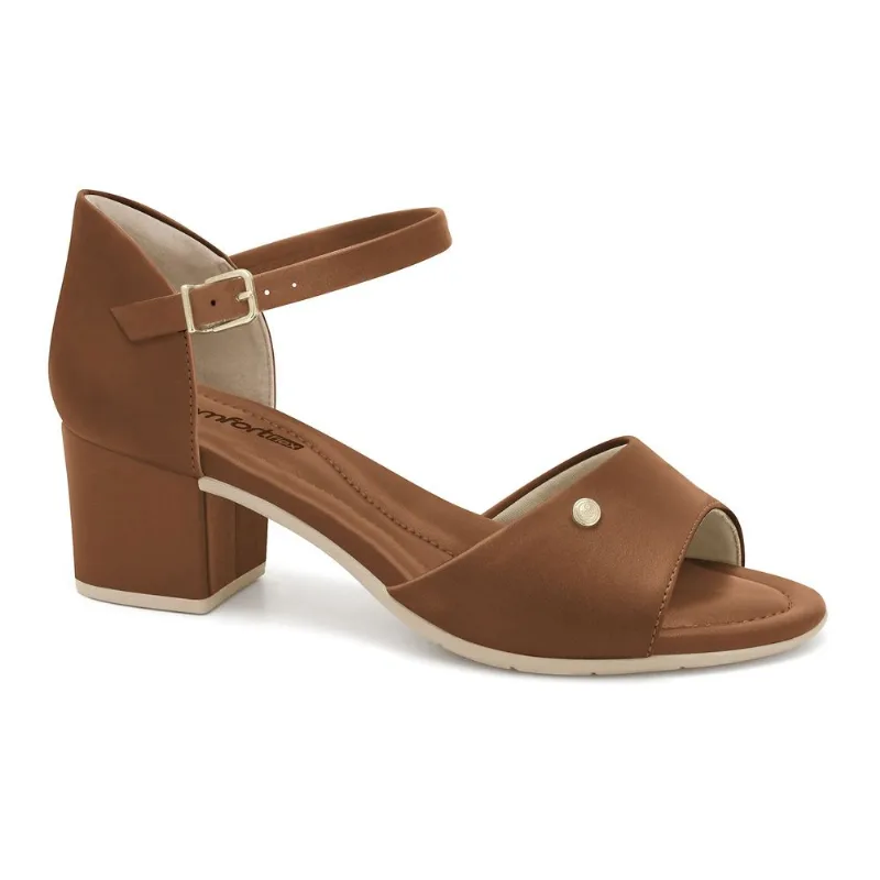 Sandália Salto Bloco Toffe Comfortflex 2557405-4 42