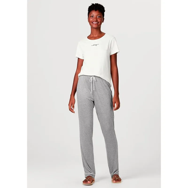 Pijama Feminino Com Blusa E Calça