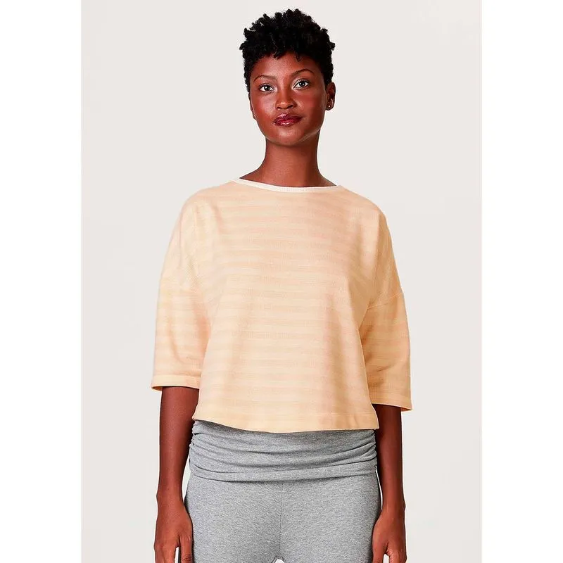 Blusa Feminina Listrada Meia Manga