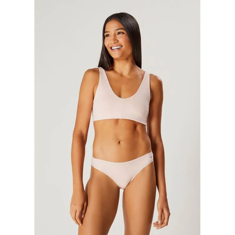 Calcinha Tanga Em Algodão - Rosa XG