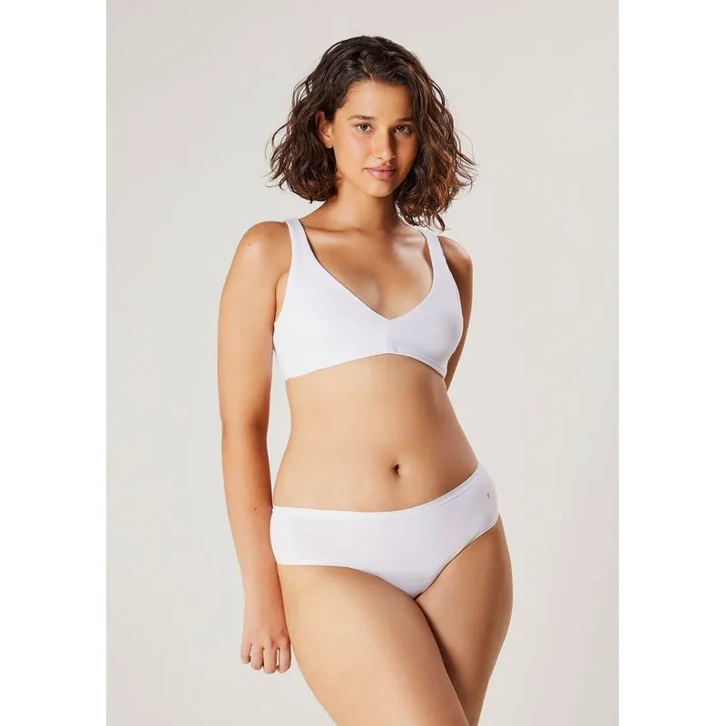 Calcinha Caleçon Em Algodão - Branco XG