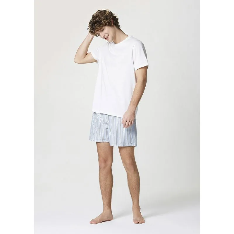 Pijama Masculino Curto Em Malha De Algodão