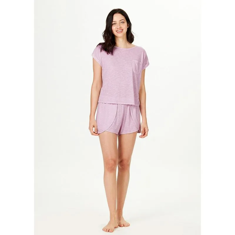Pijama Feminino Curto Com Gola Redonda