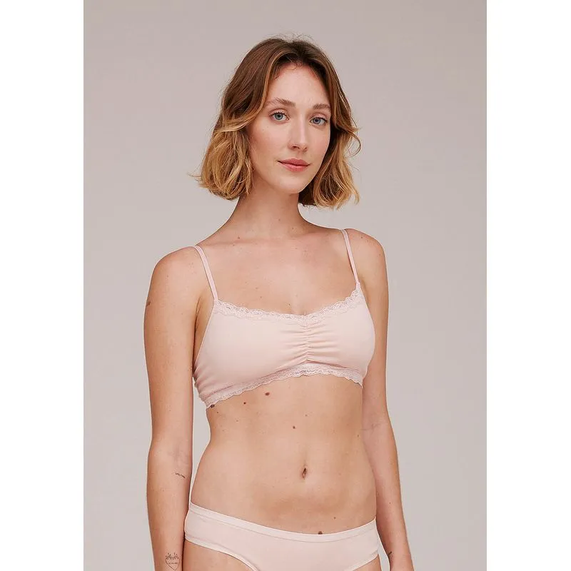 Sutiã Feminino Top Triângulo - Rosa XG