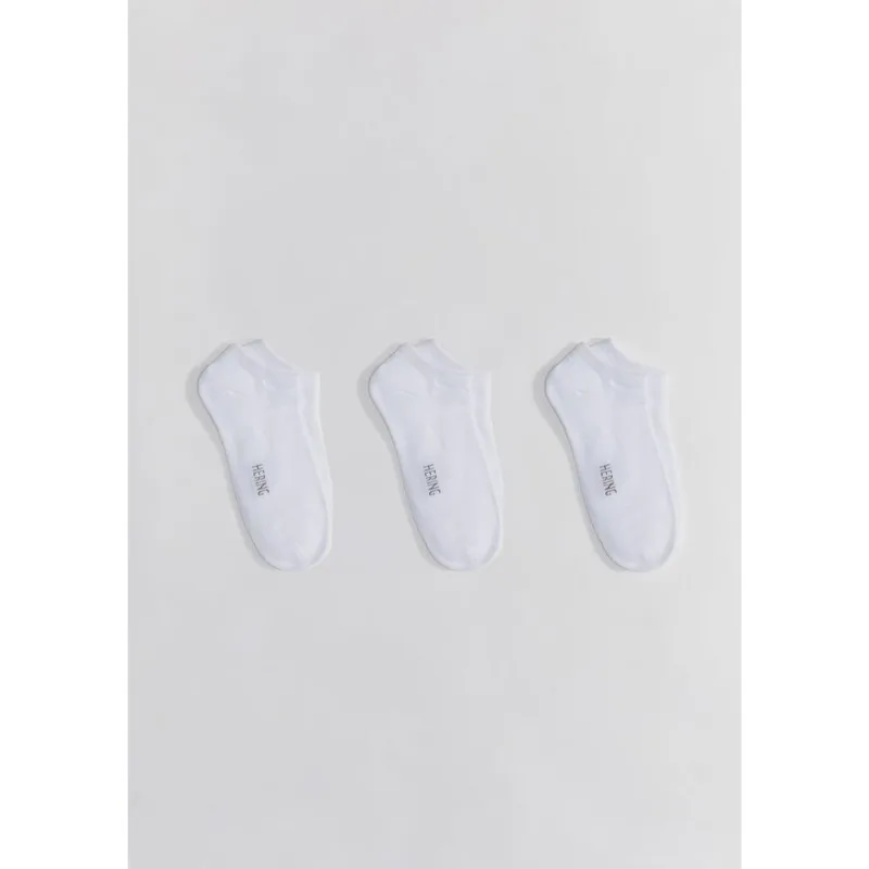 Kit 3 Pares De Meias Soquete Unissex - Branco M