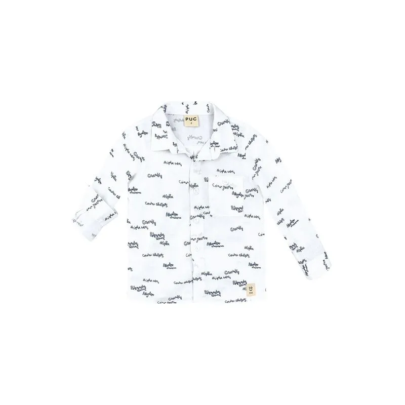 Camisa Bebê Menino Com Linho
