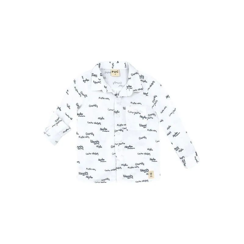 Camisa Bebê Menino Com Linho